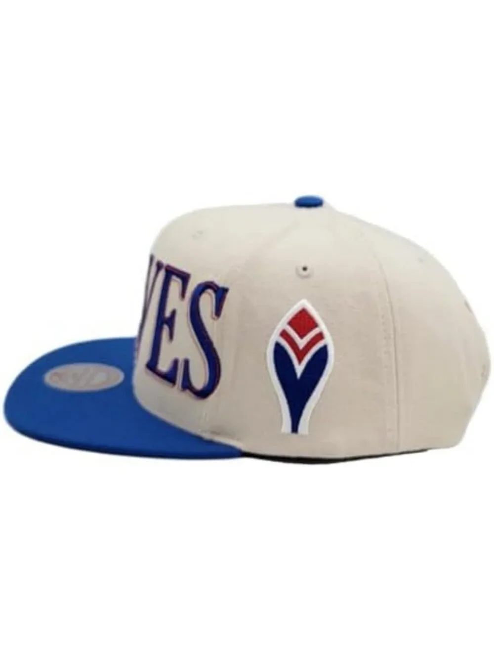 Vintage Atlanta Braves Snapback Hat - Blue & Cream MLB Cap for Sports Fans